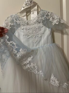 Kids Elegant White Lace Dress